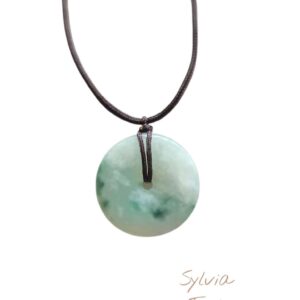 Grade A Jadeite Lucky Donut pendant